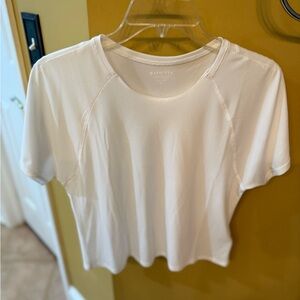 Athleta Women's Classic White Short Sleeve Tee